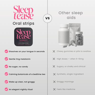 Sleeptease Raspberry Oral Sleep Strips